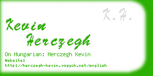 kevin herczegh business card
